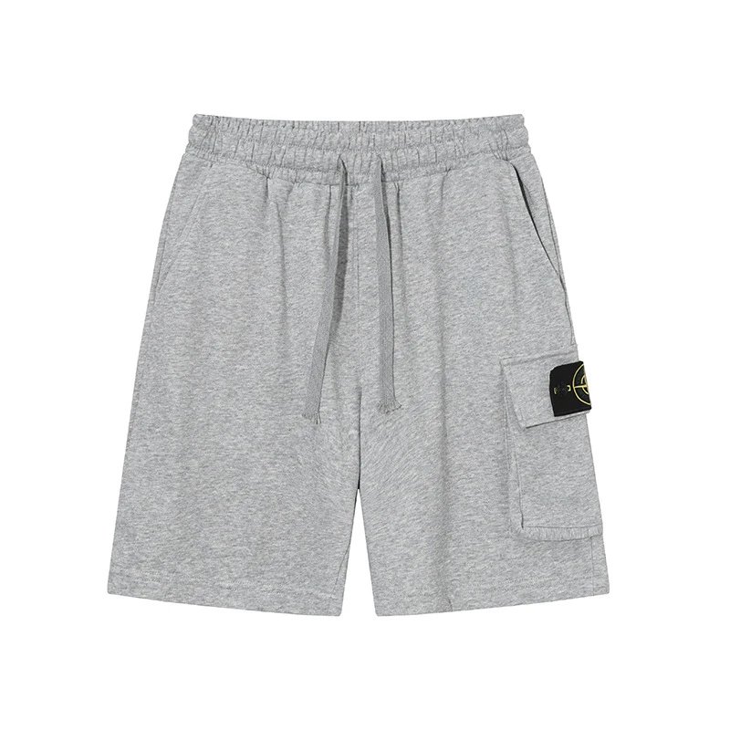 Stone Island Casual Workwear Style Gray Sweat Shorts
