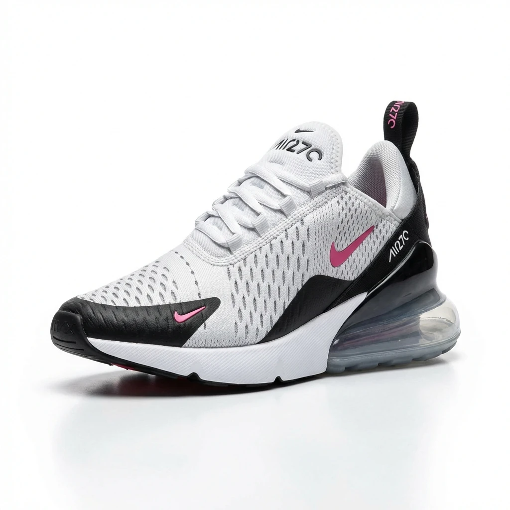 Nike Air Max 270 black, white and grey trendy sneakers