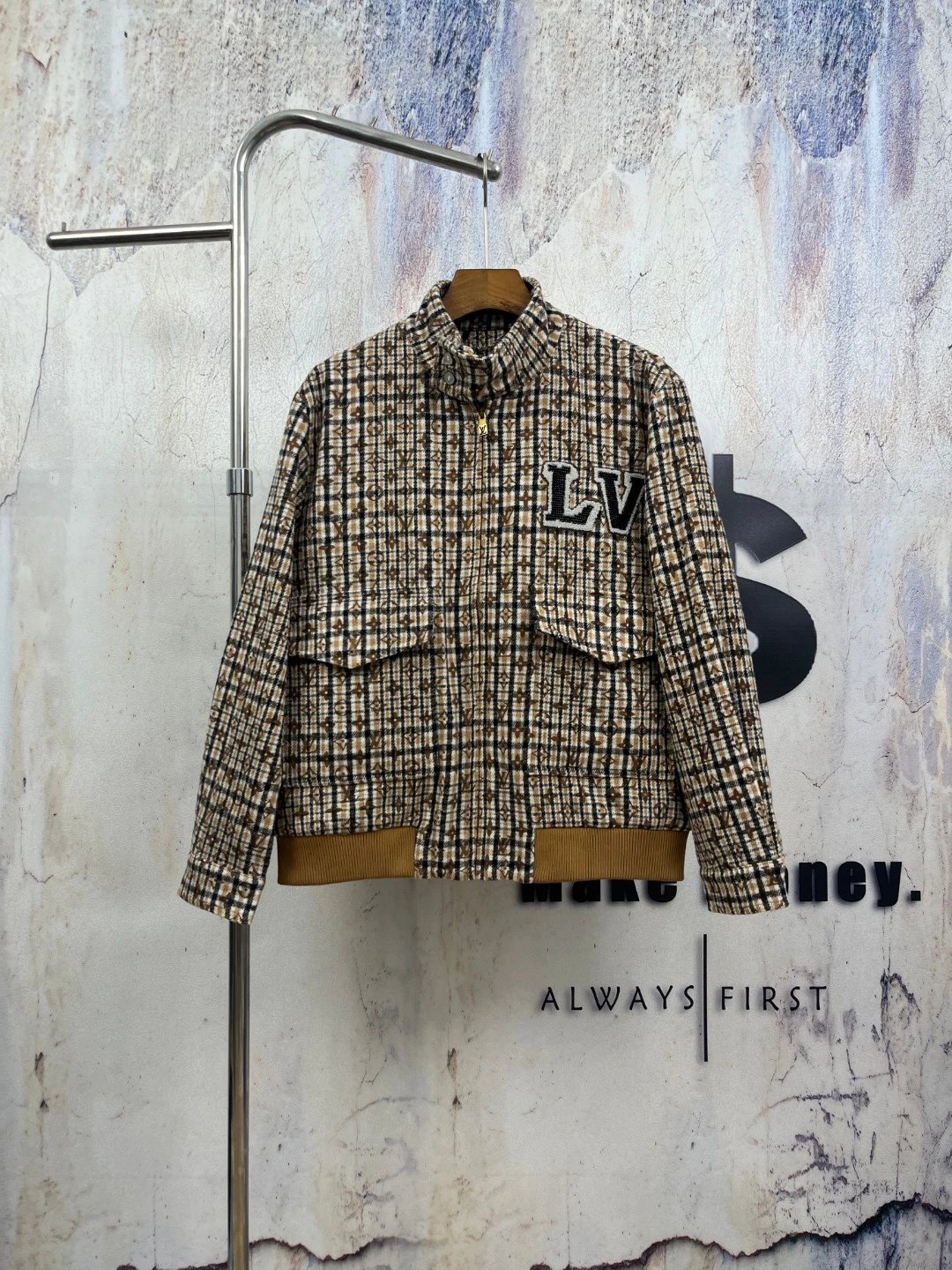 Winter Jacket in Tan by Louis Vuitton