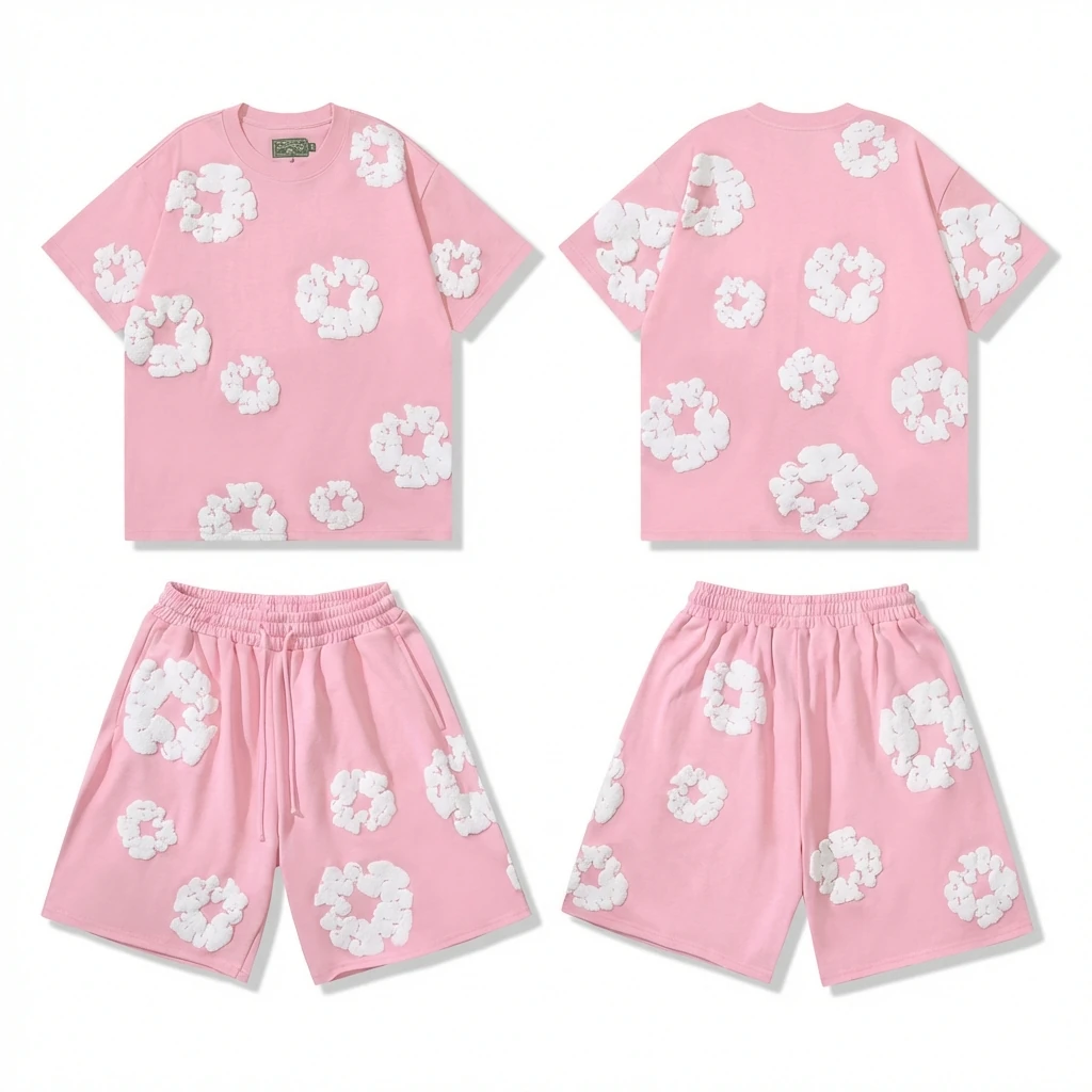 DENIM TEARS Floral Style Pink Suit