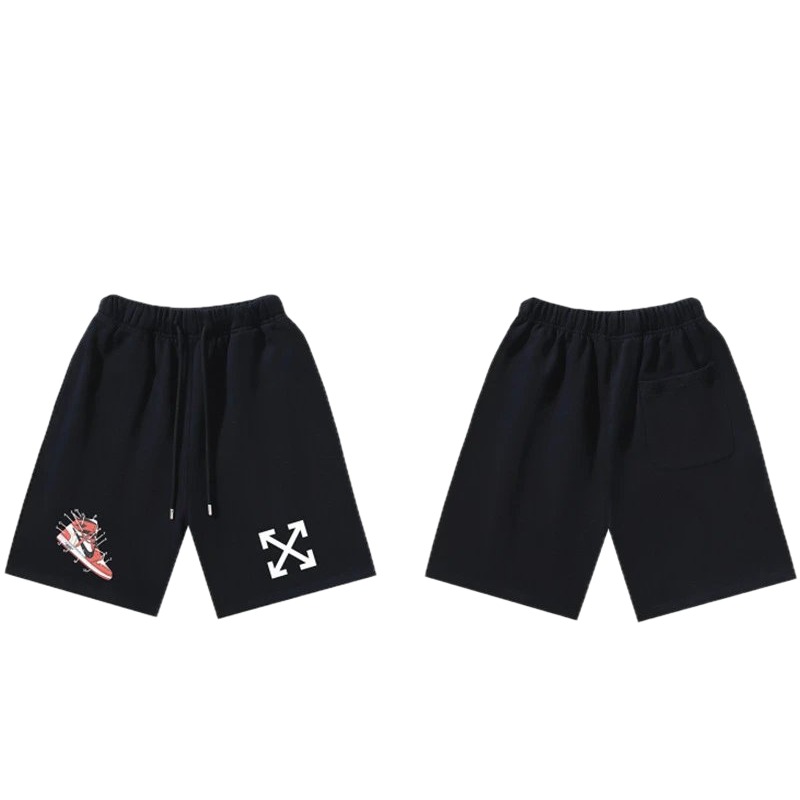 Off-White Style 013 Trendy Cool Black Shorts