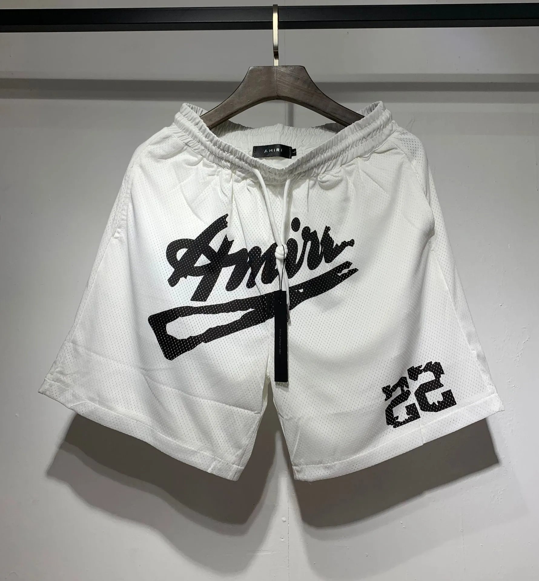 AMIRI Graffiti Street Style White Shorts