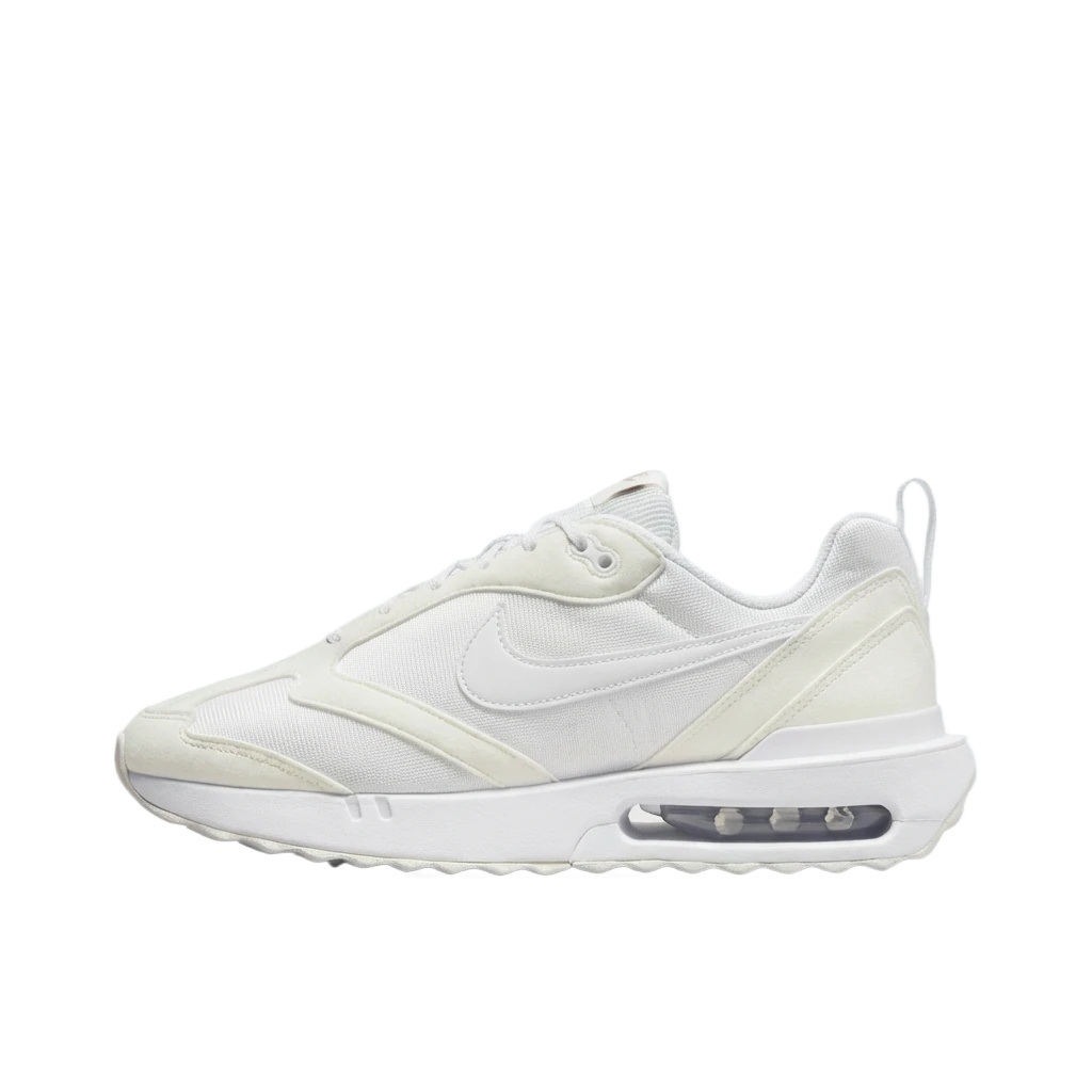 Nike Air retro-style white shoes