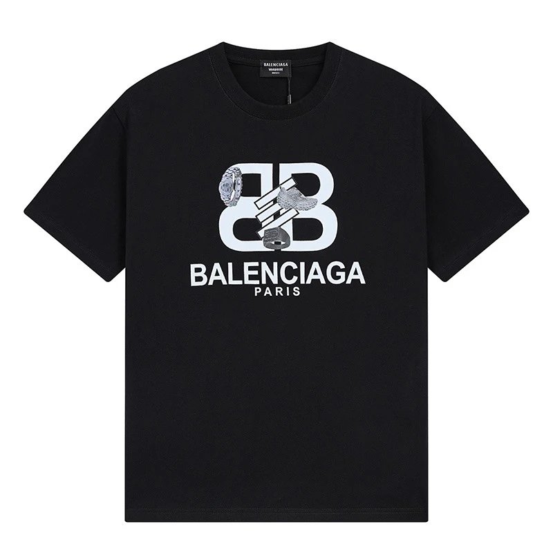 Balenciaga BB Print Short-sleeve Shirt