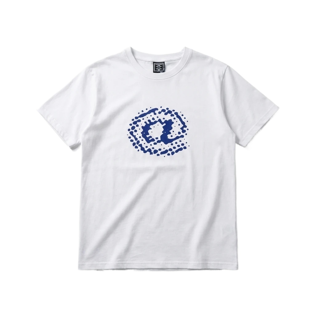 ADWYSD trendy brand simple white T-shirt
