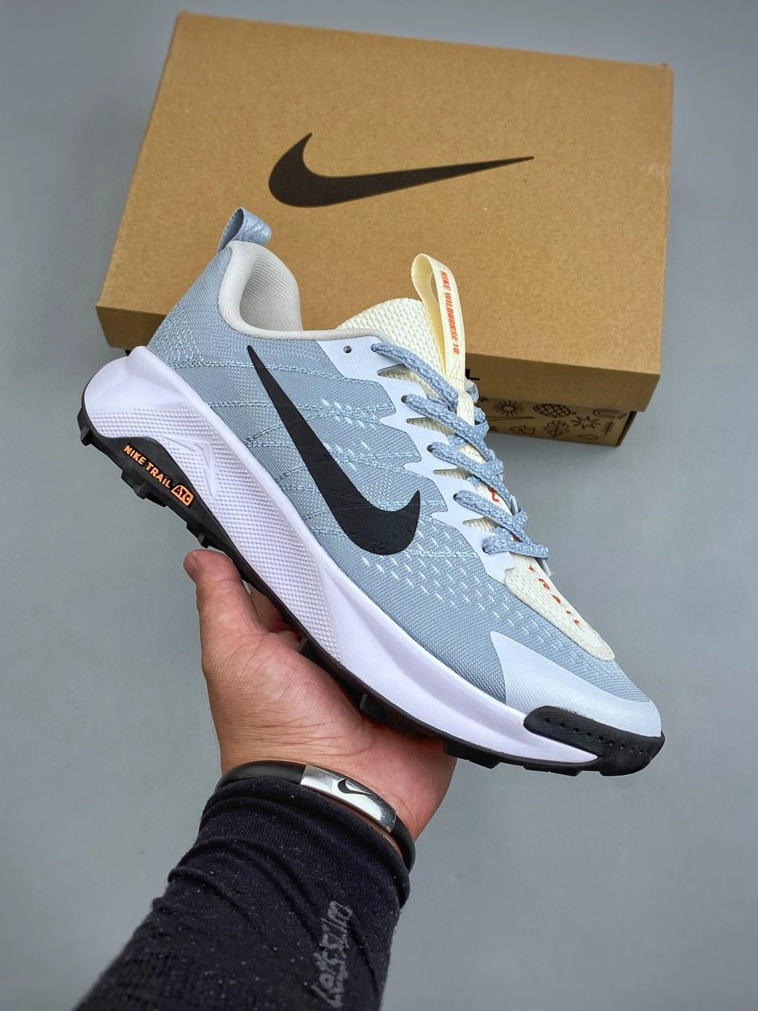 Nike Road Runners, Pale Blue and Black and Padded Heel Collar