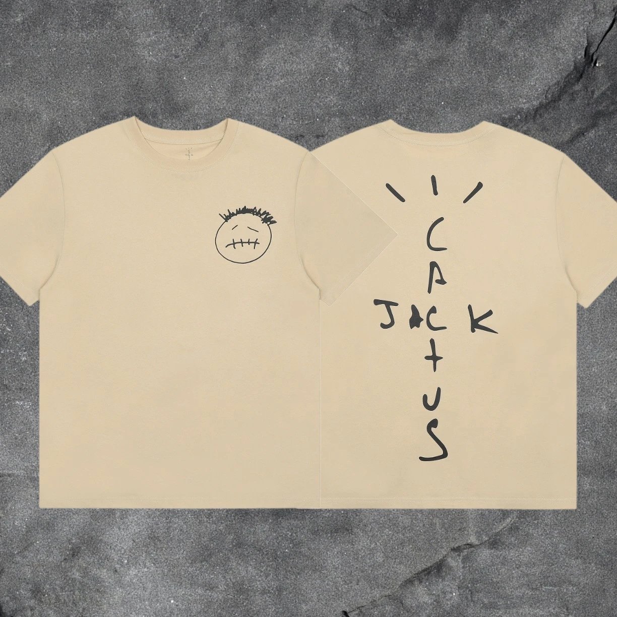 Denim Tears 2031-96 Beige Graphic T-Shirt Warm Weather