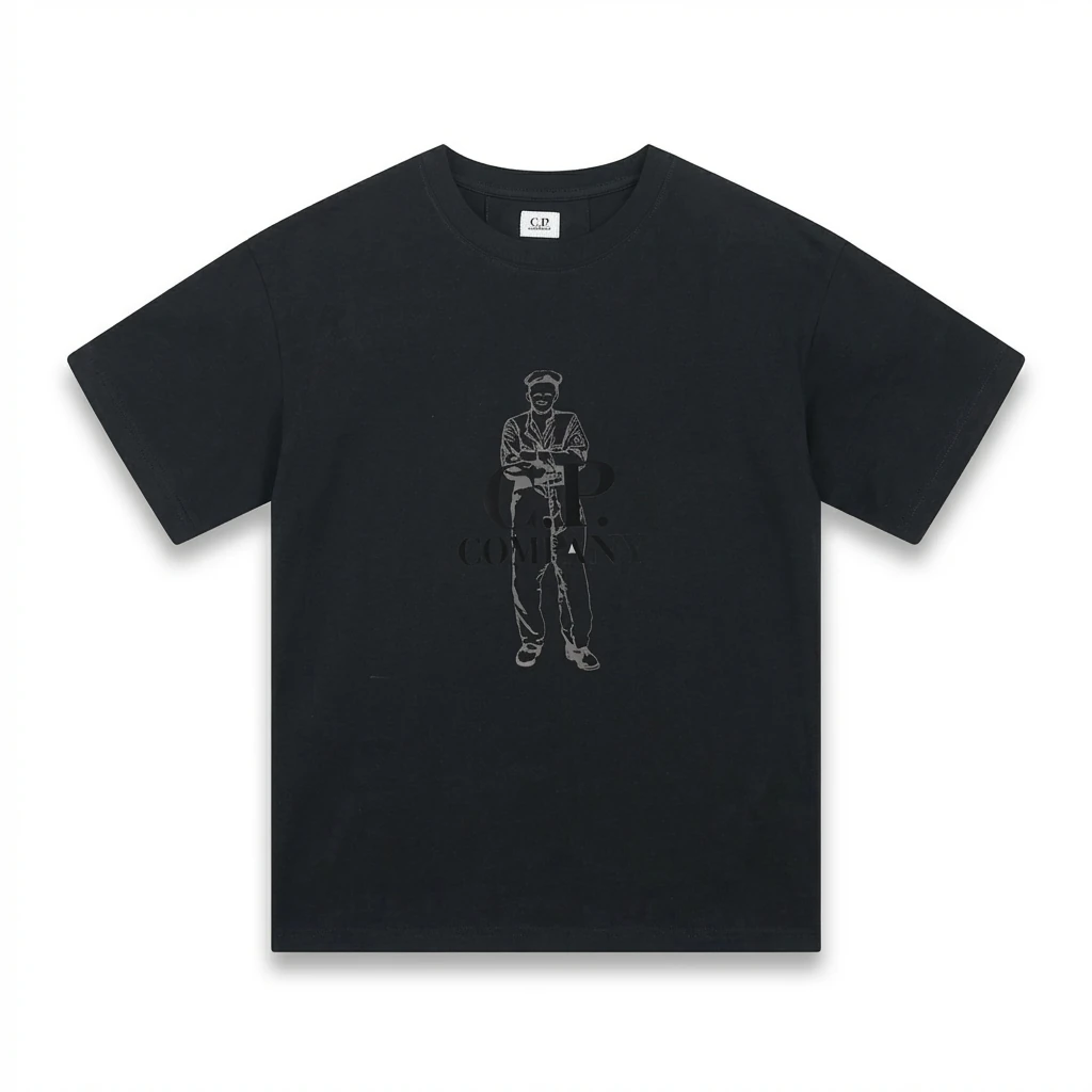 C.P. retro style black T-shirt