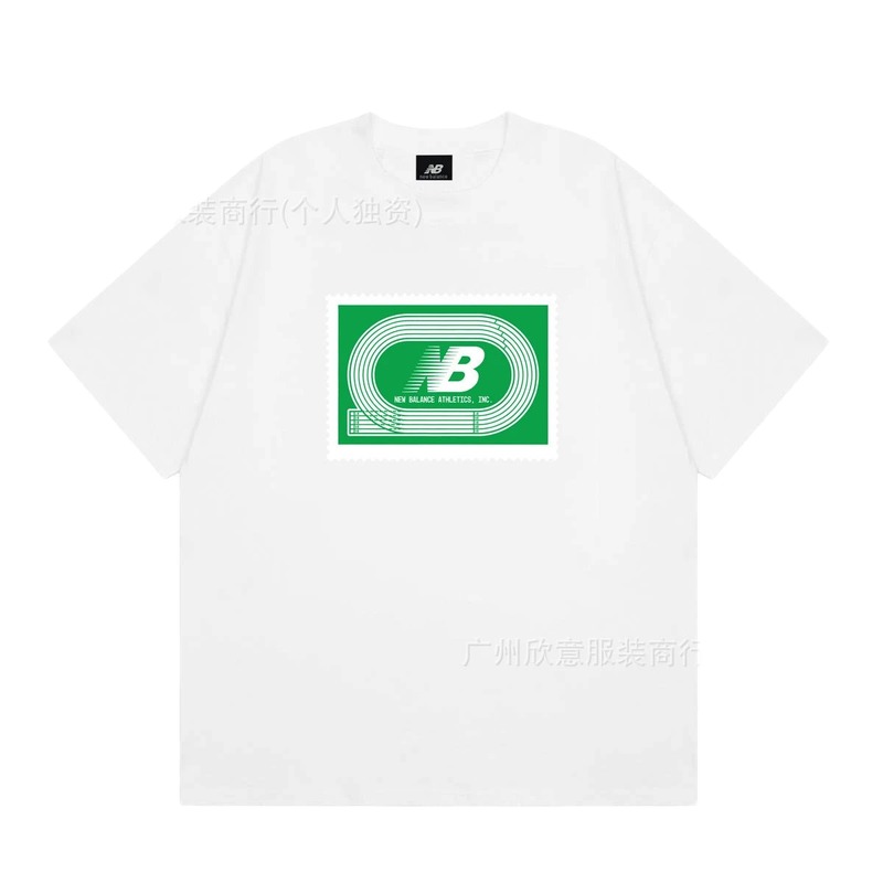New Balance Printed Casual Style White T-Shirt