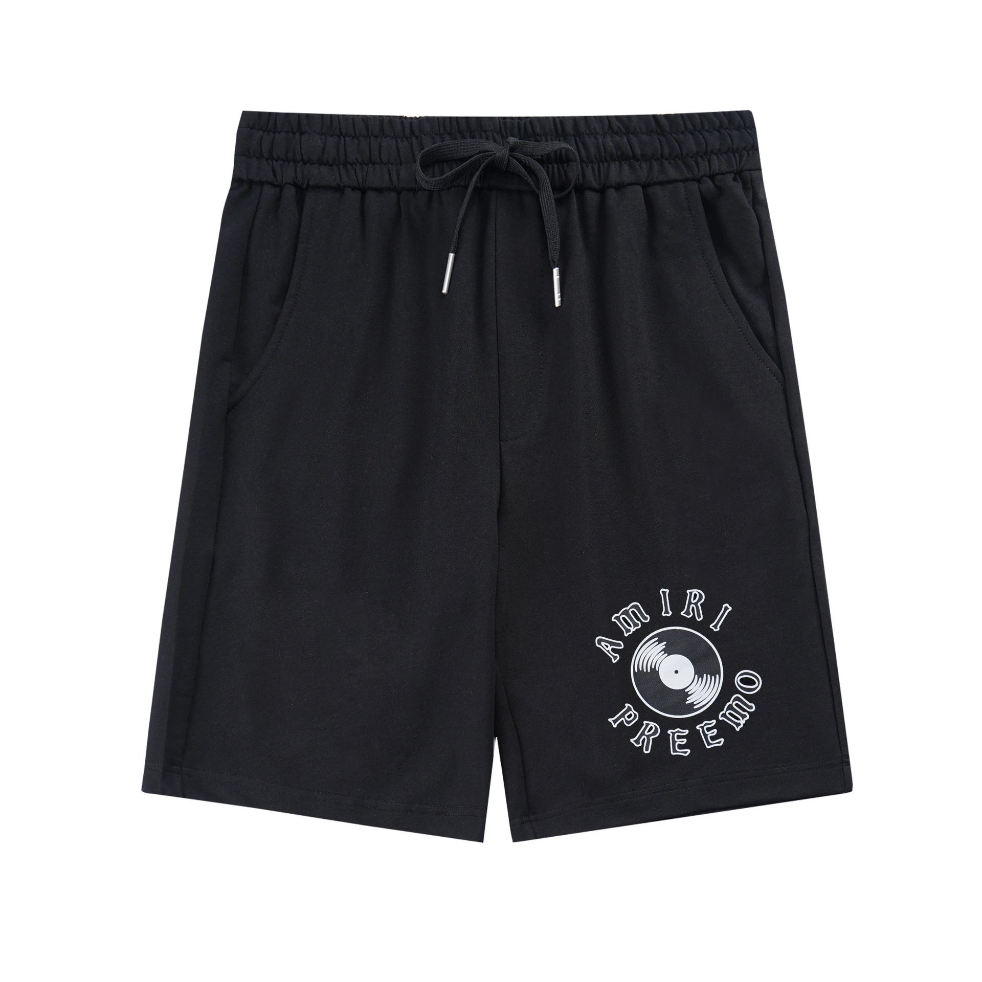 Amiri Travel Logo shorts Black Casual Amiri with Modern Look