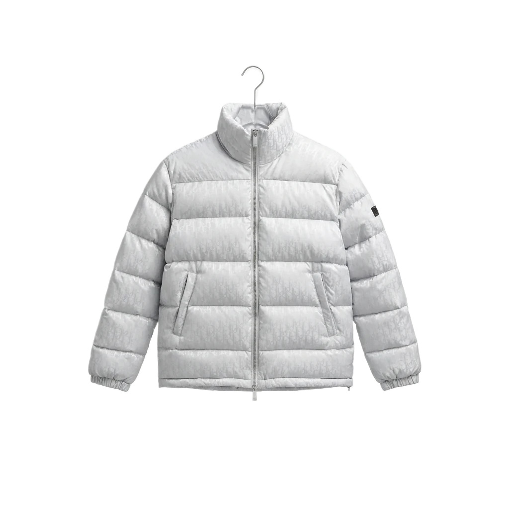 Simple-style white Dior down jacket