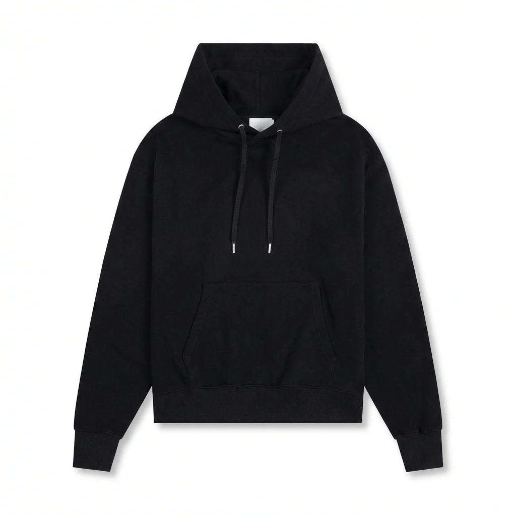 AMI Basic Style Simple Black Hoodie