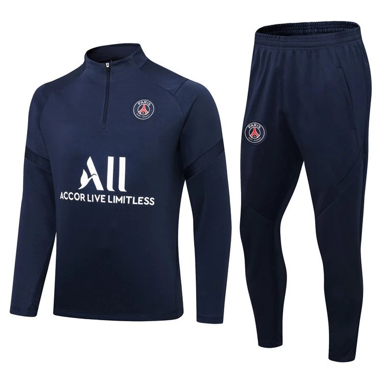 Paris Saint-Germain 2021-22 Royal Blue Training Tracksuit Set Gift Ready