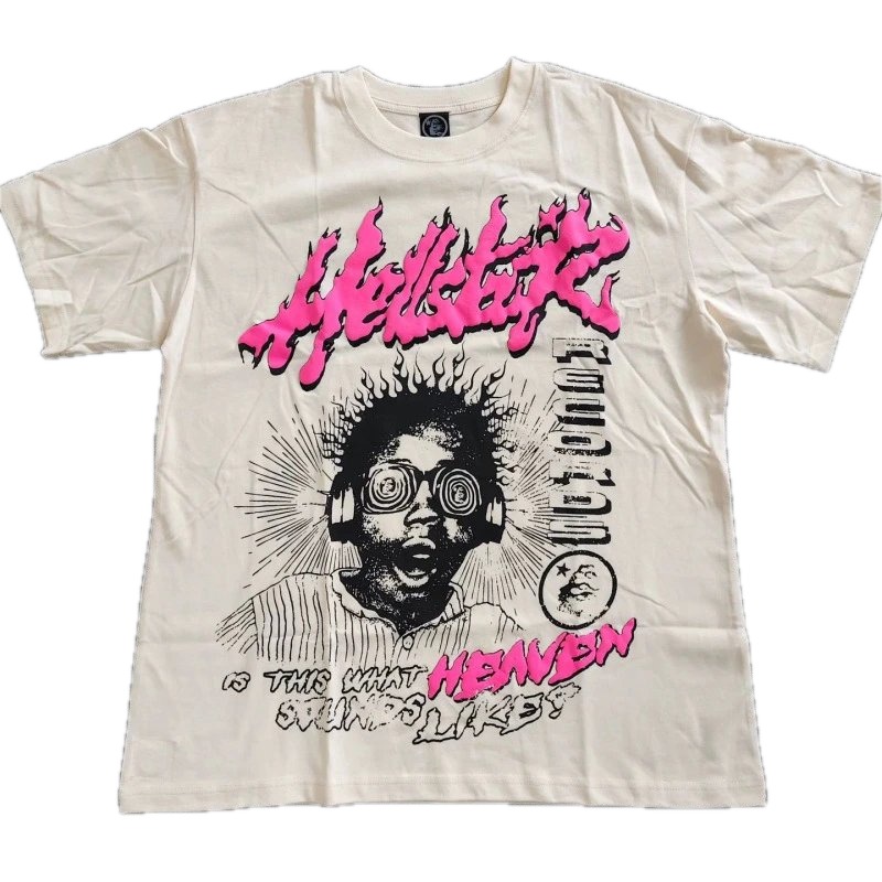 Hellstar Printed Street-style Off-white T-shirt