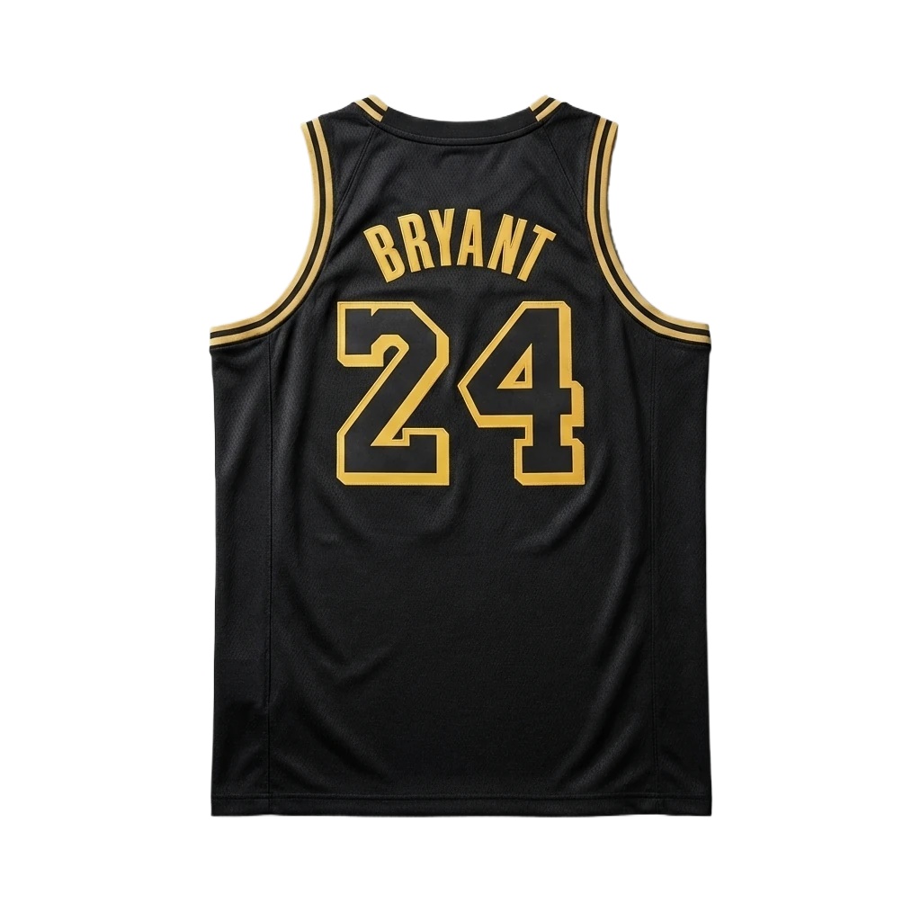 Kobe No.24 black and yellow basketball vest