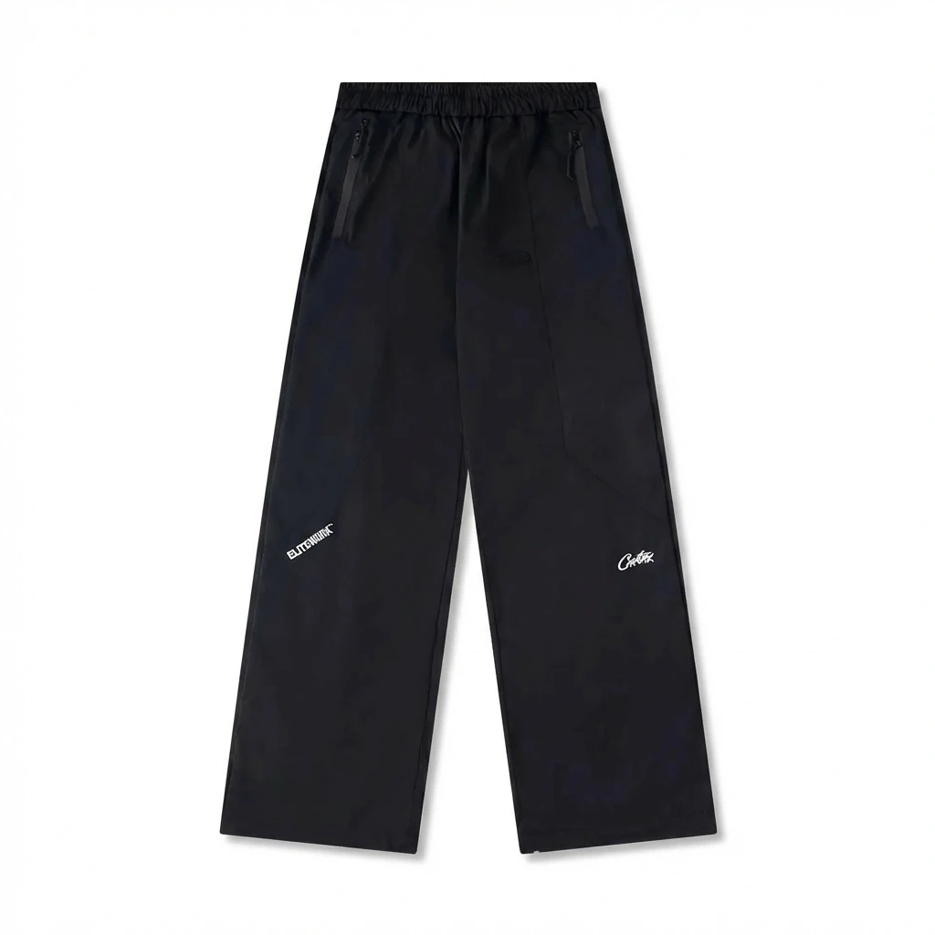 Corteiz Elite Series Trendy and Cool Style Black Long Pants