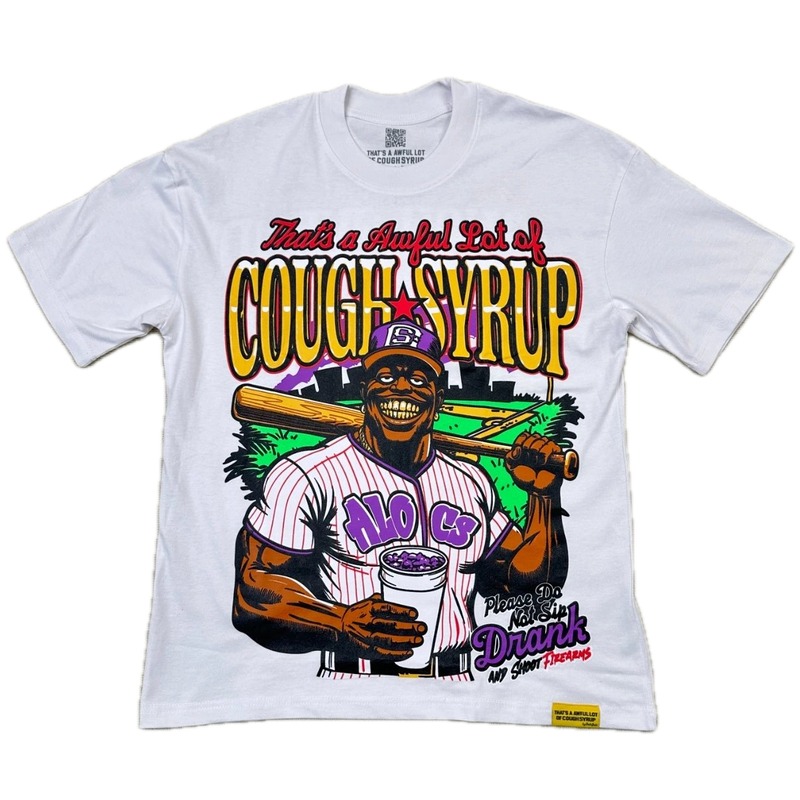 ALOCS American Vintage Baseball White Short-sleeve T-shirt