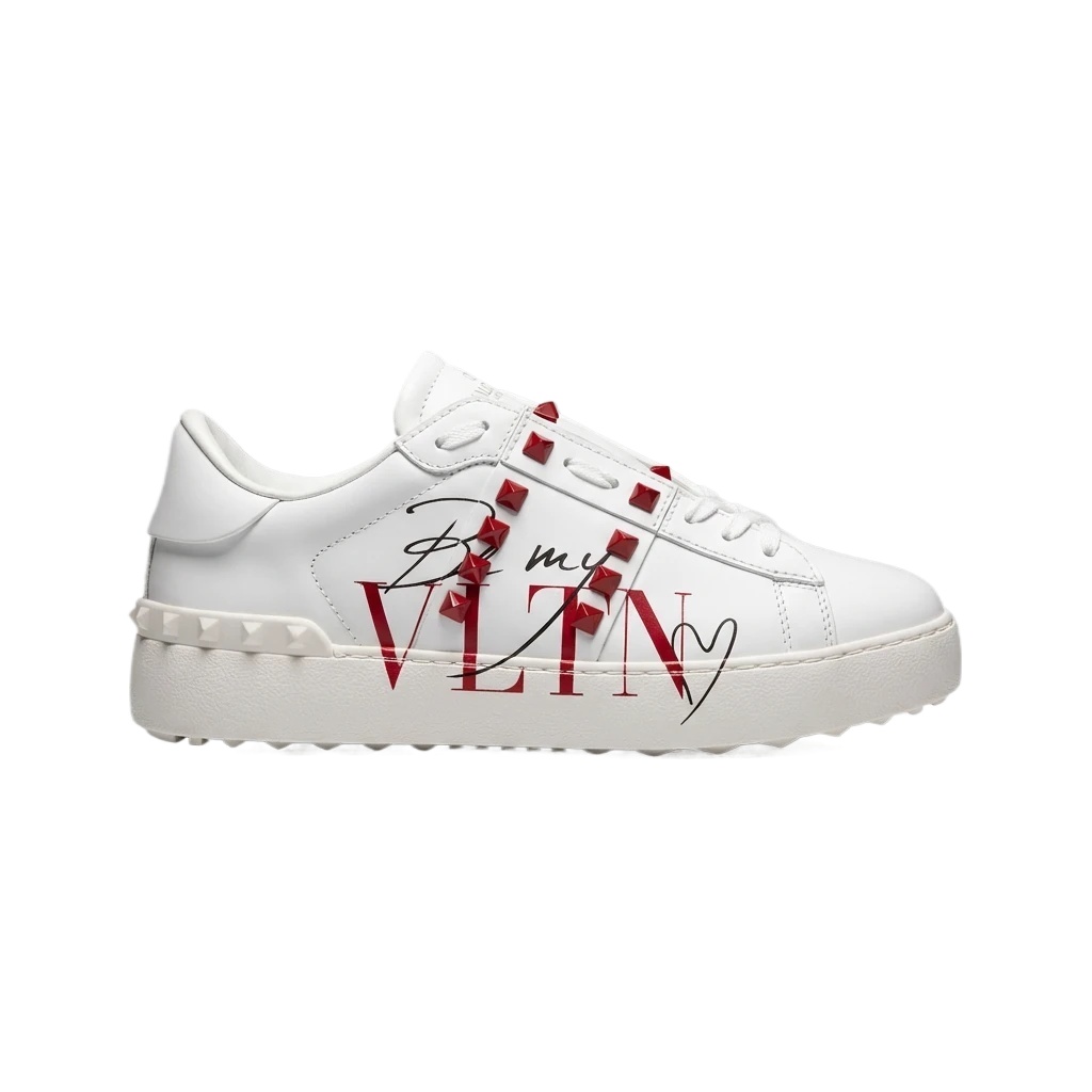 Valentino rivet trendy white shoes