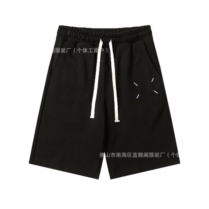 Maison Margiela minimalist style black shorts