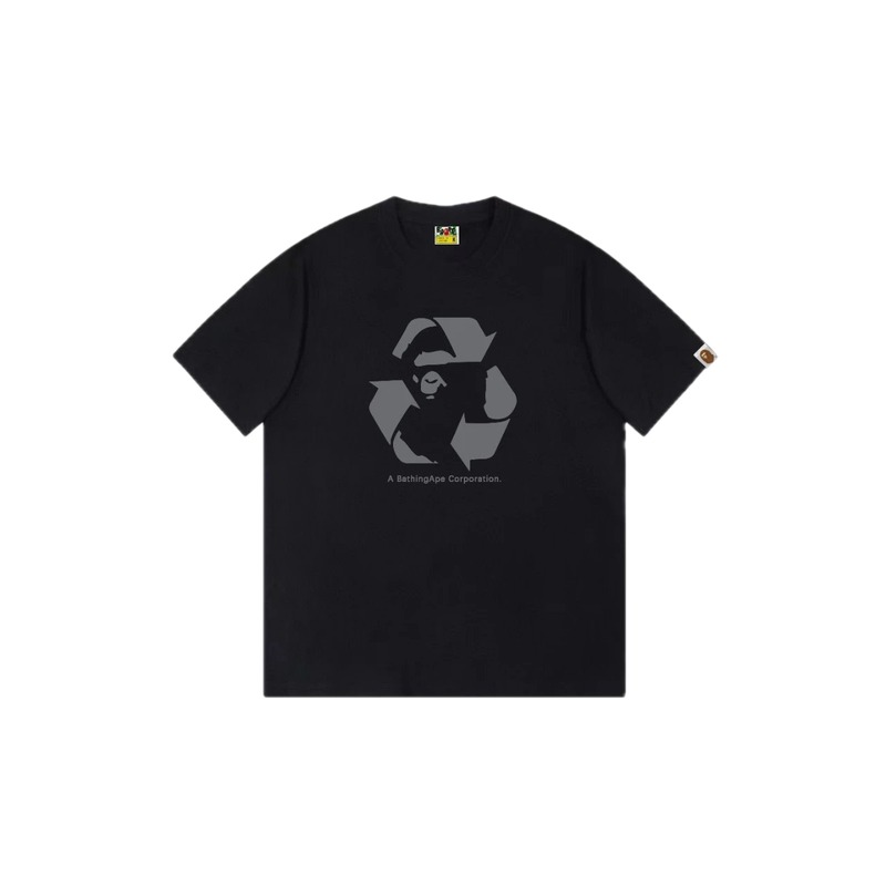 Bape Recycling Series Black Short Sleeve