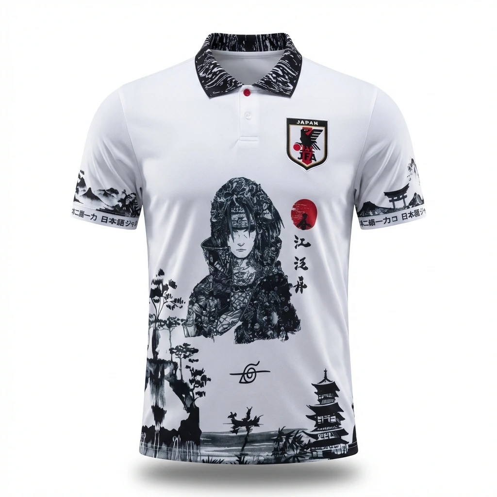 Tokyo Ghoul wind white short-sleeved shirt.