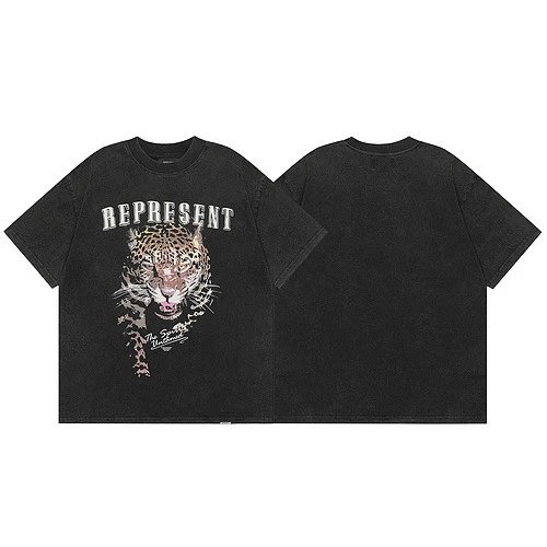 Represent Black Style 821 Owners Club T-Shirt Soft Neutral Logo