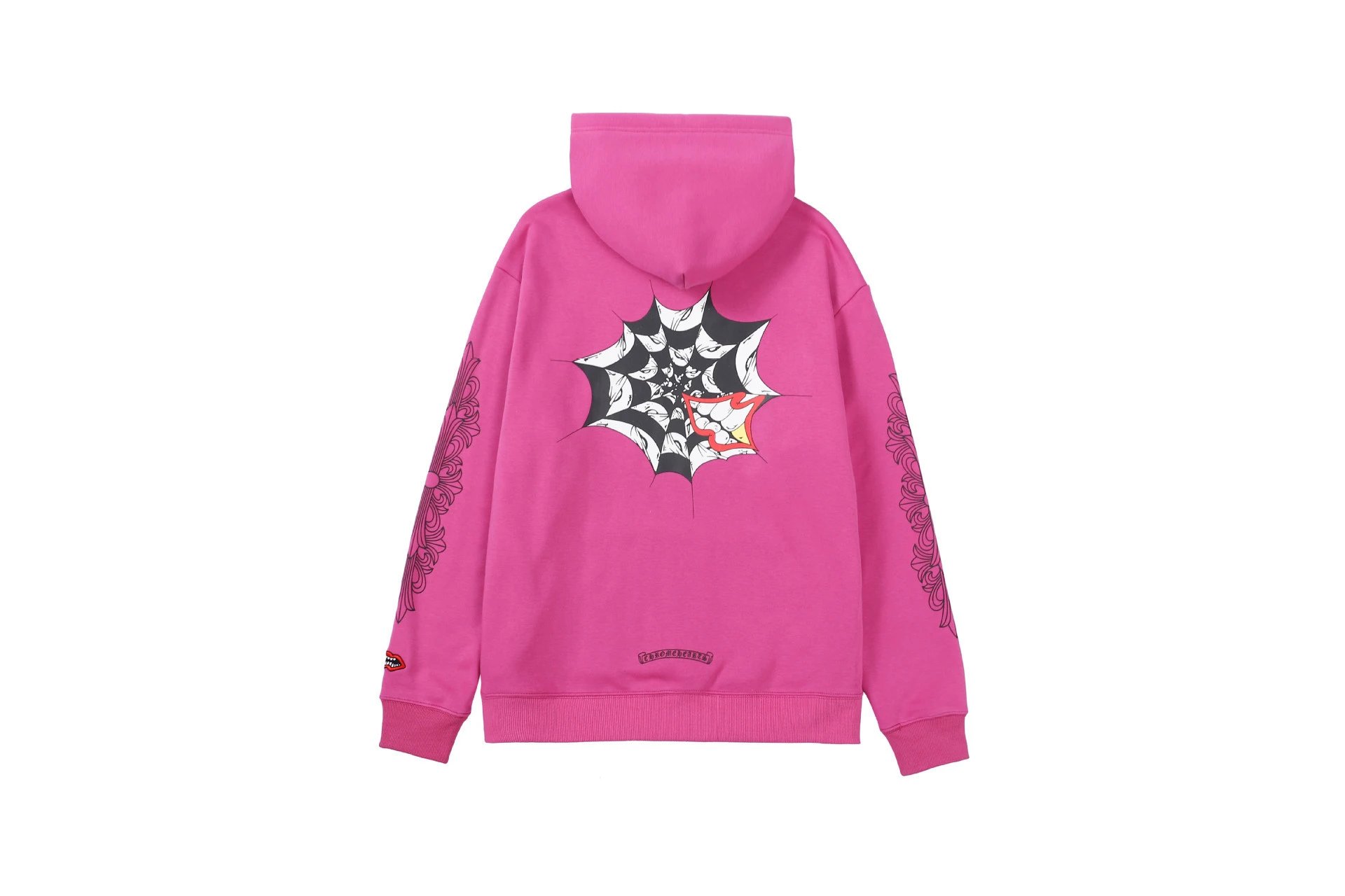 Chrome Hearts 2088-87 Rose Red Cross Graphic Hoodie Layered Outfit