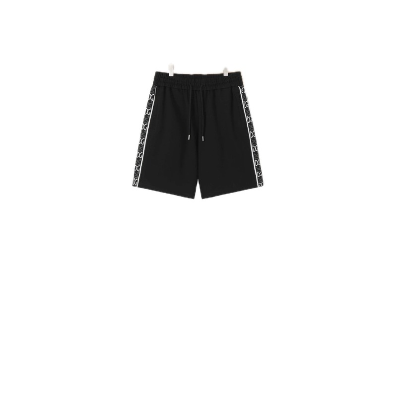 Louis Vuitton Side-Printed Casual Black Shorts