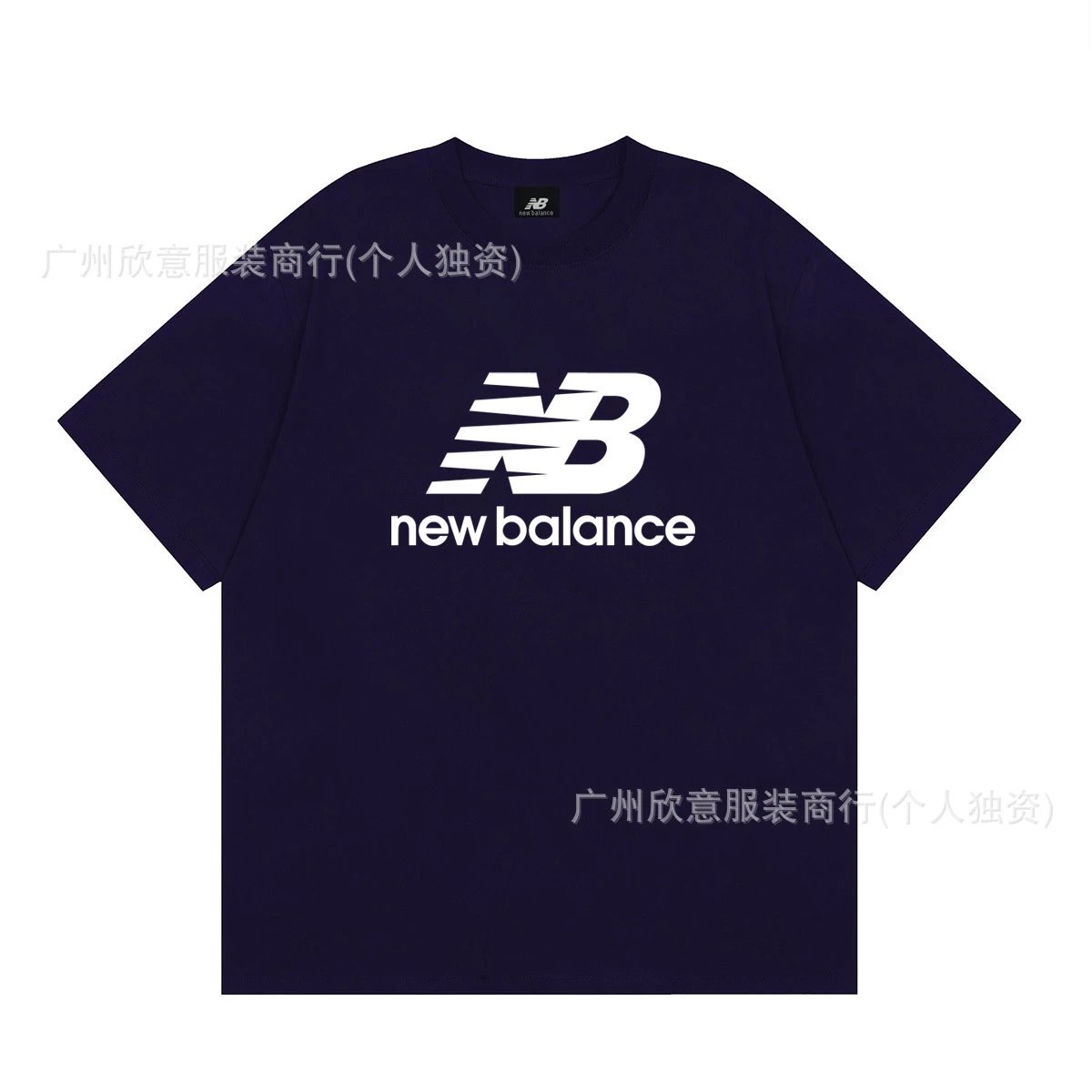 New Balance Printed Casual Navy Short-sleeve T-shirt