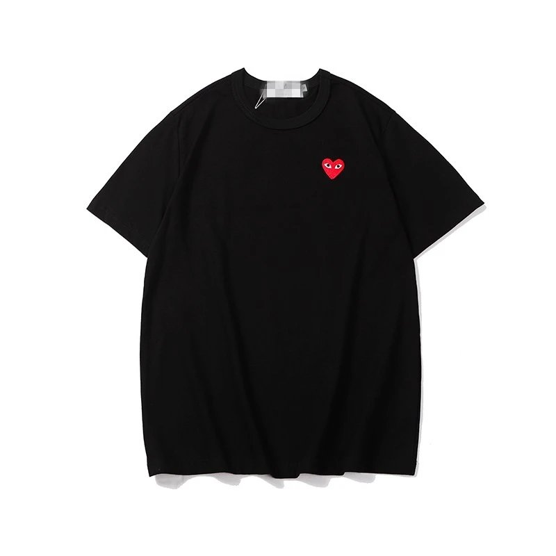 Comme des Garcons PLAY 2020-27 Black Style 2027 Heart Logo T-Shirt Daily Styling