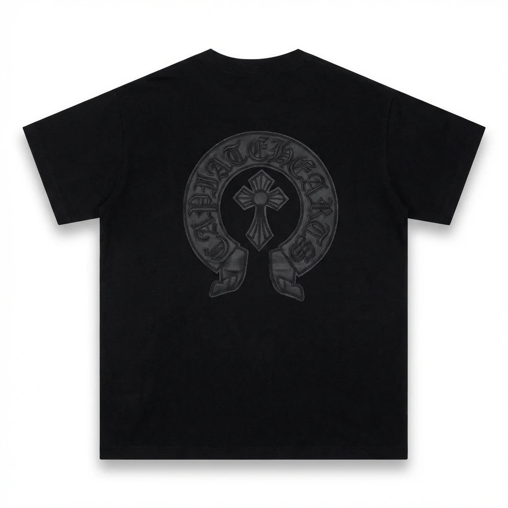 Chrome Hearts Cross Vintage Black Short-sleeve Shirt