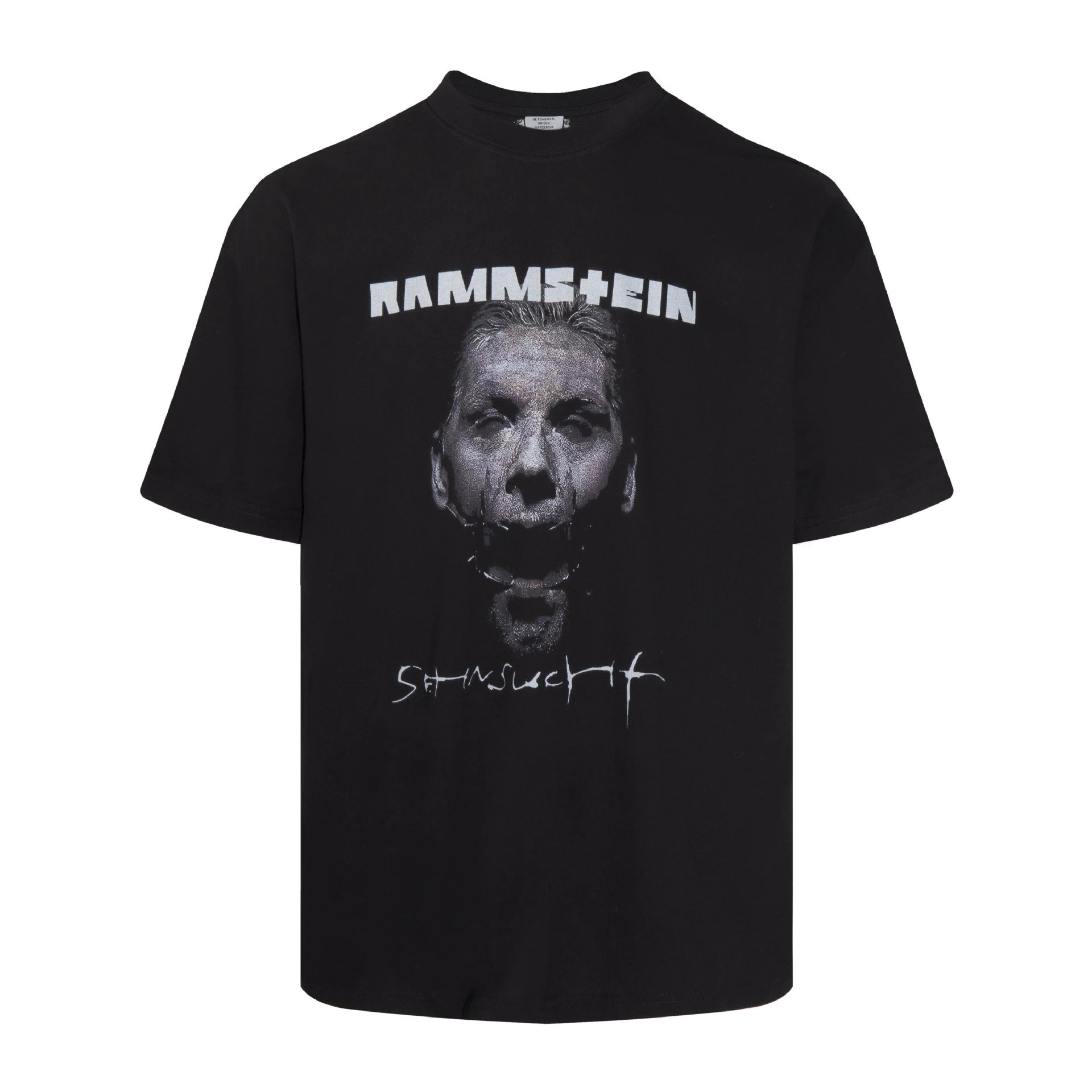 Streetwear Statement graphic T-shirt Black Colorful Lucky with Logo Accent