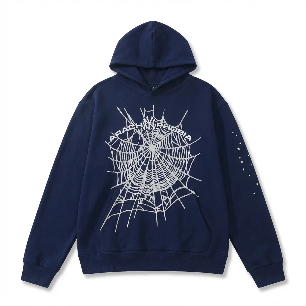 Sp5der cobweb - printed trendy brand sweatshirt