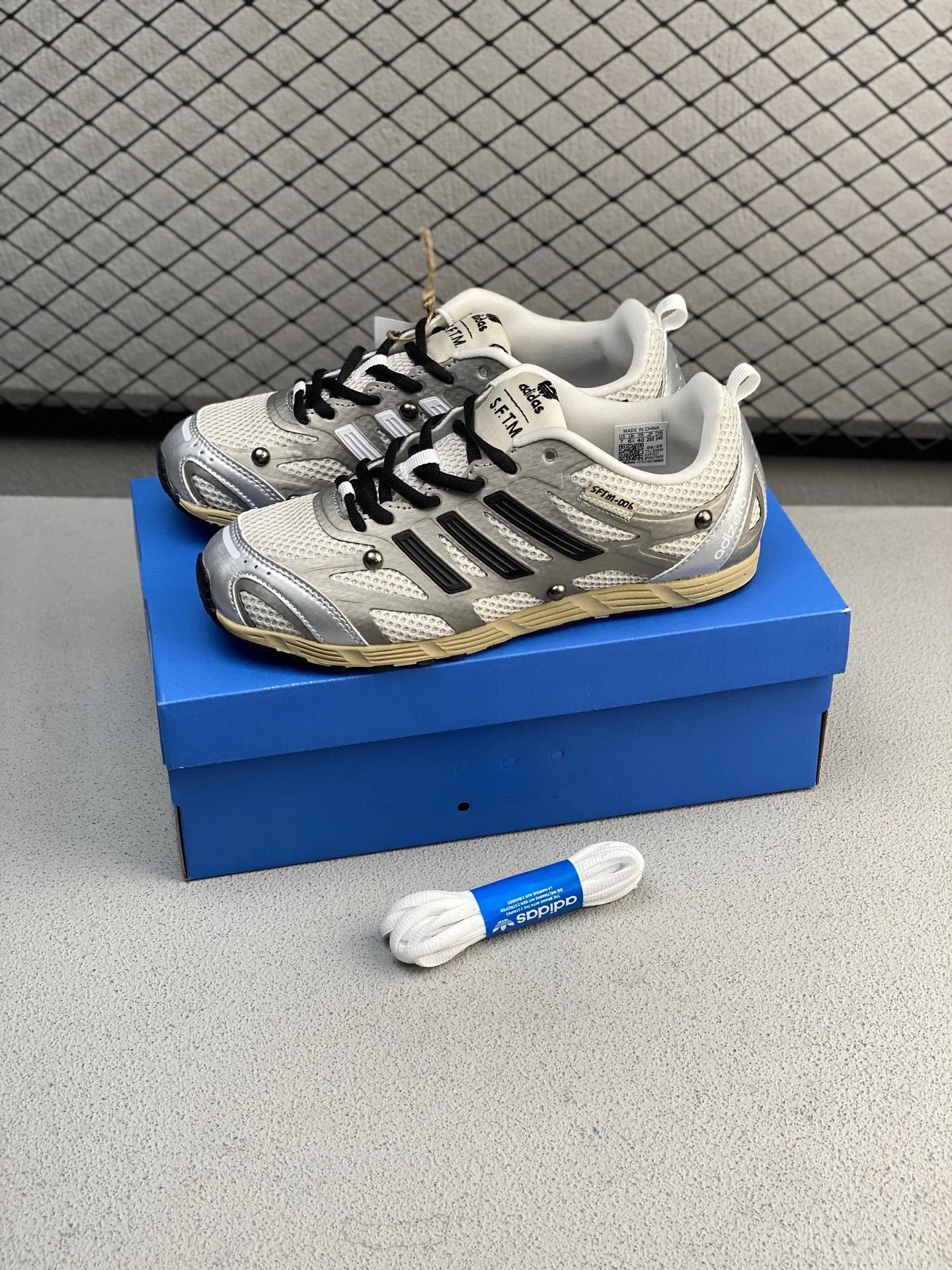 Adidas Beige Chunky Runners Featuring Tonal Branding