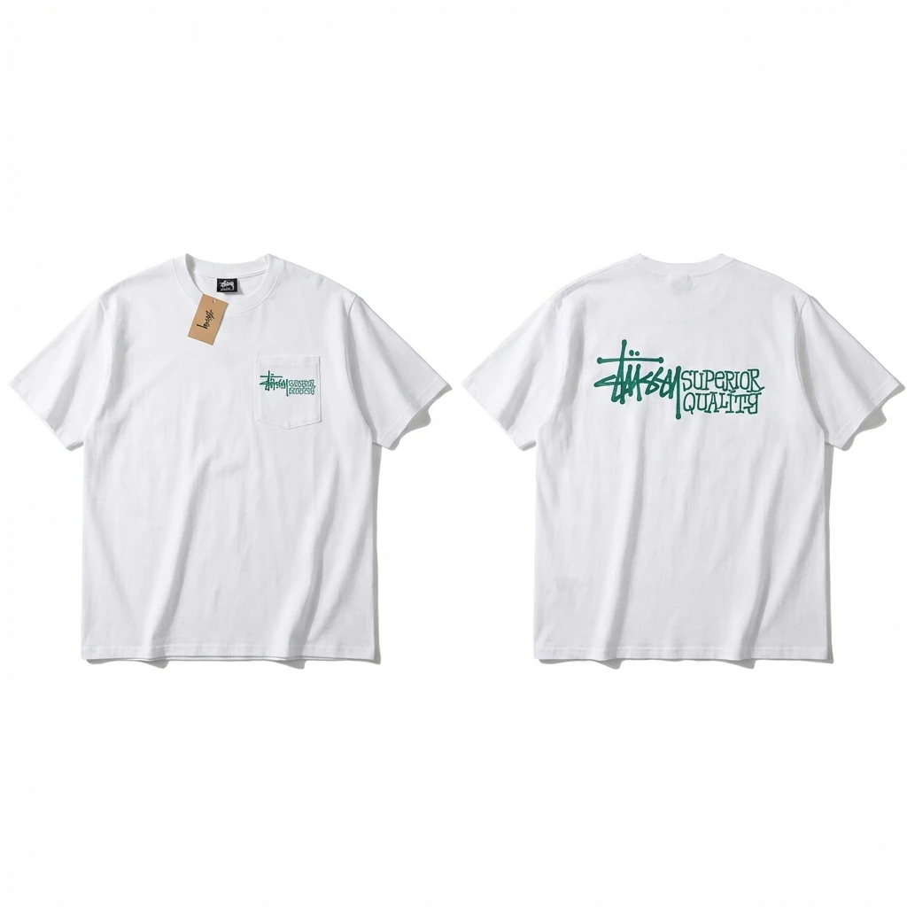 Stussy simple white T-shirt