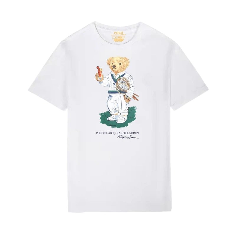 Ralph Lauren Teddy Bear Series White T-shirt