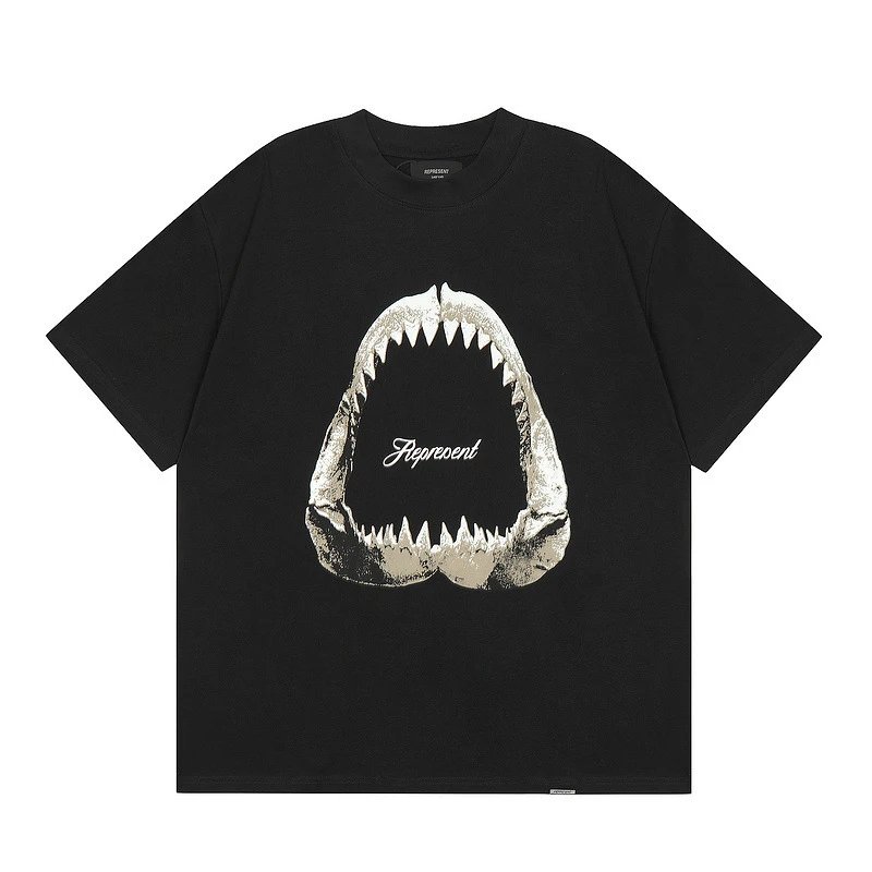 Represent Black Style 853 Owners Club T-Shirt Everyday Rotation Logo