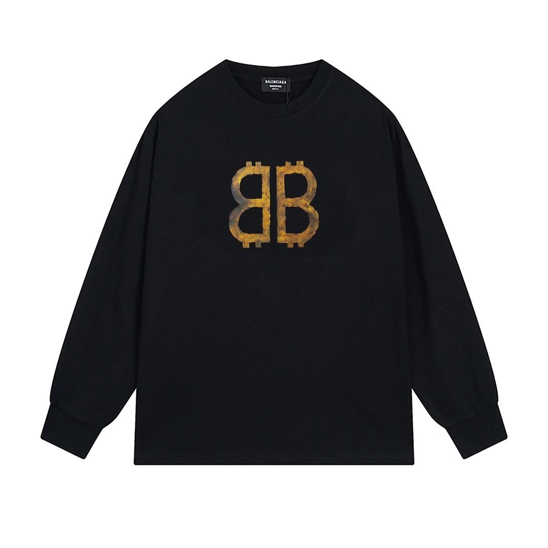 Balenciaga BB Print Black Sweatshirt