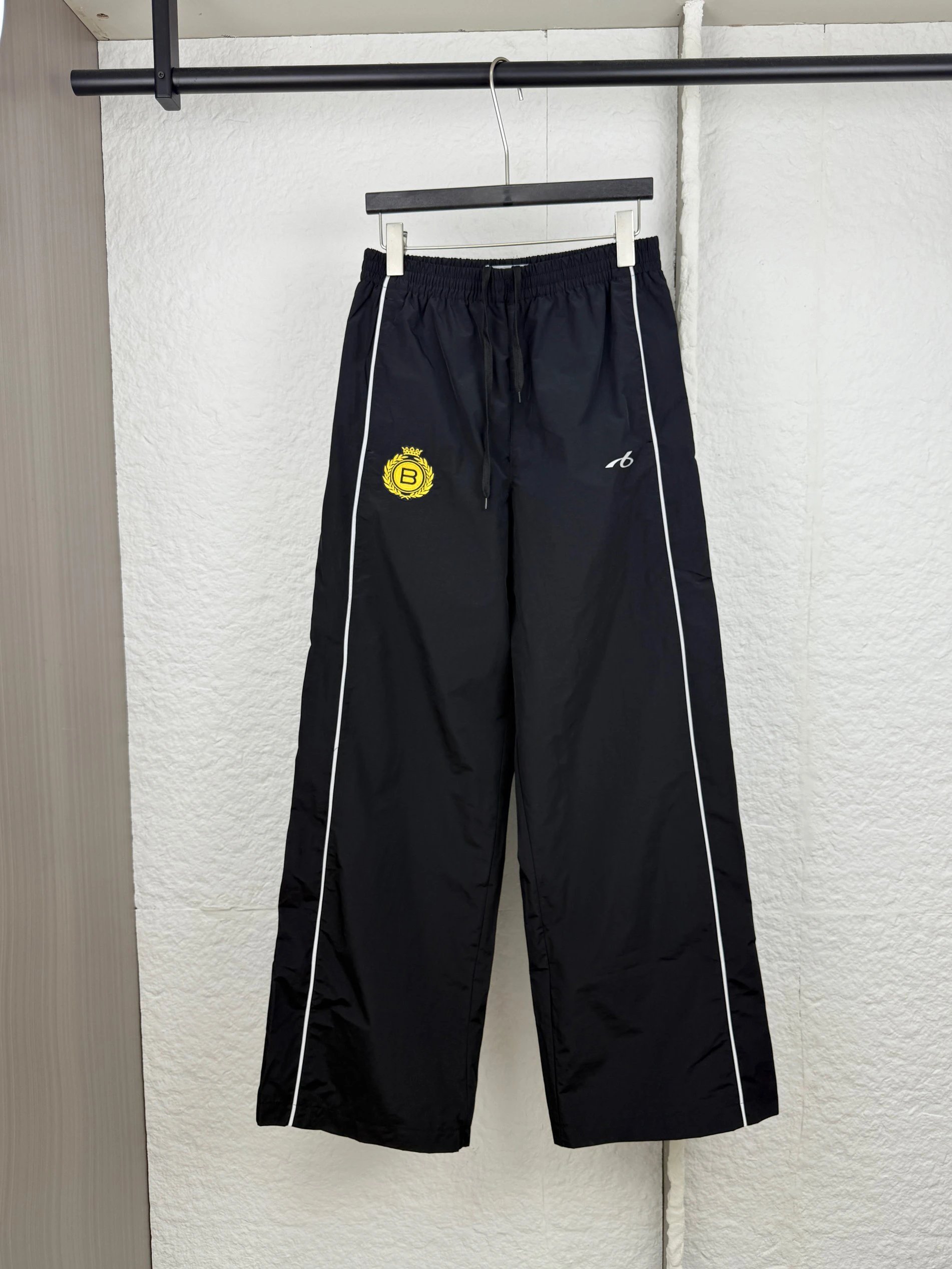 Adidas Daily Logo Track Pants with side piping