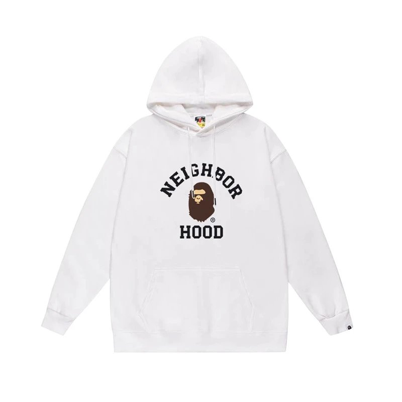 Bape Ape series white hoodie
