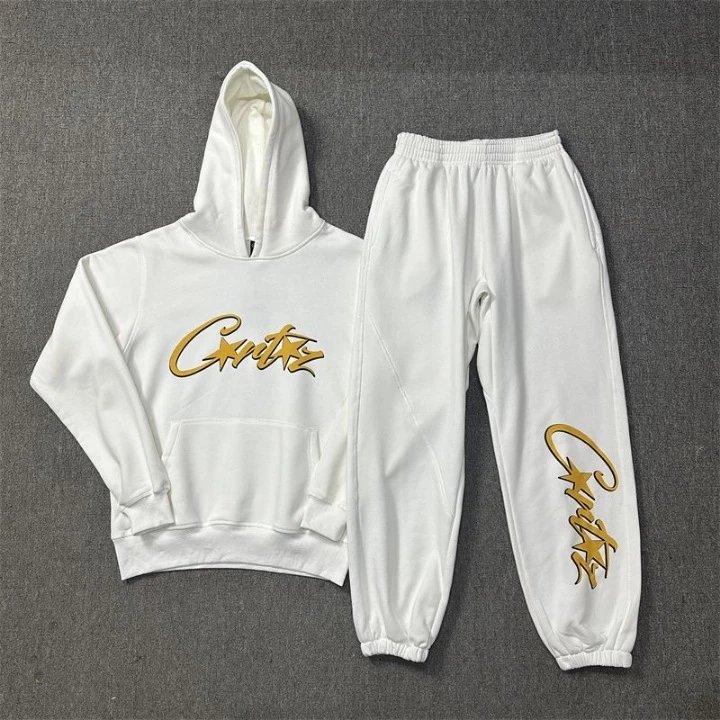 Stussy White Tracksuit Set Poolside Style Logo