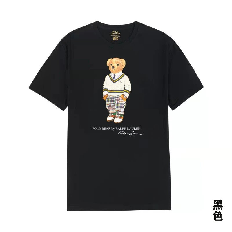 Ralph Lauren's Bear Series Black T-shirt