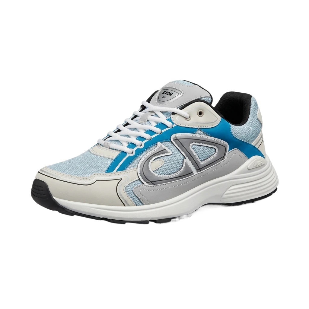 Dior retro-style blue and white sports shoes