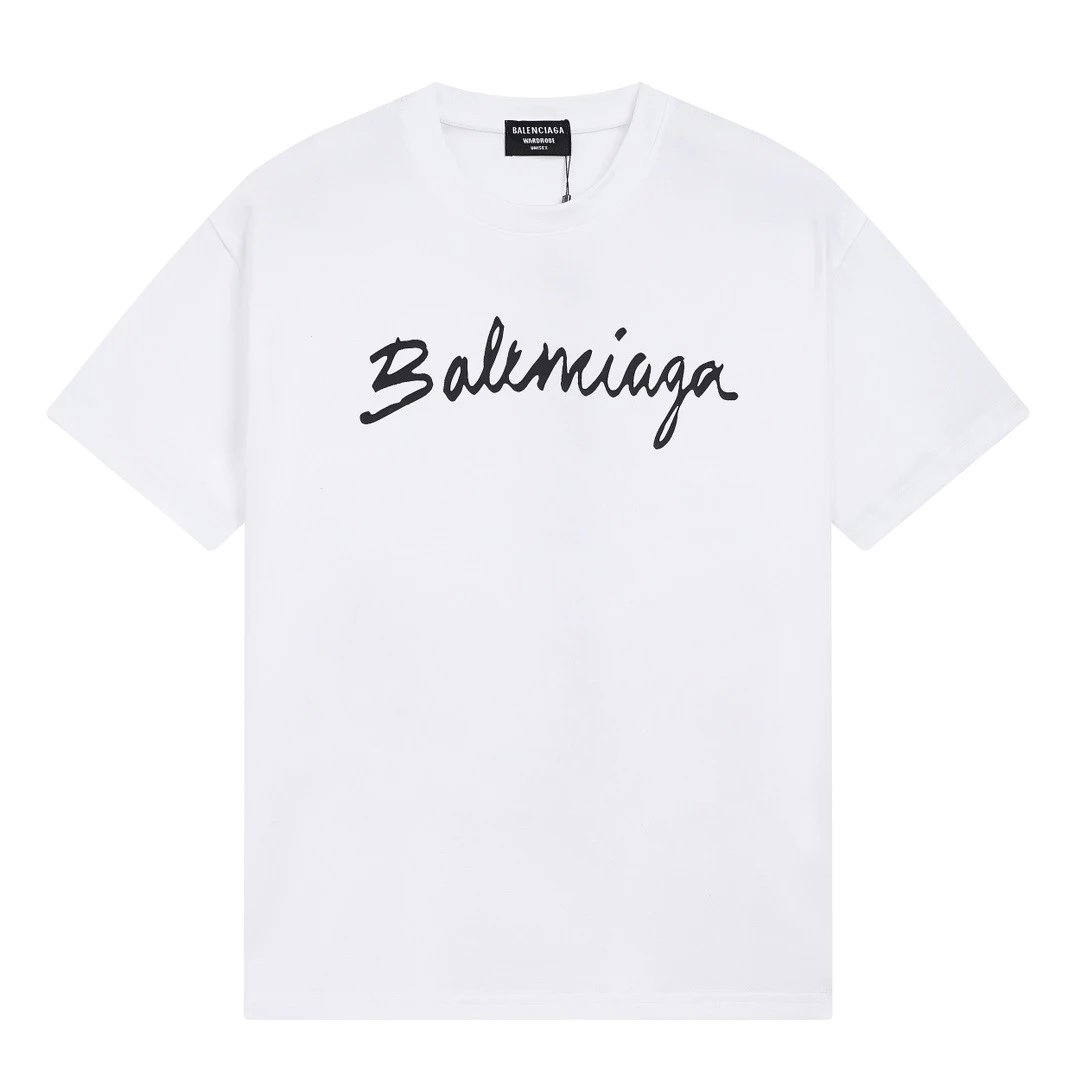 Balenciaga letter simple white T-shirt