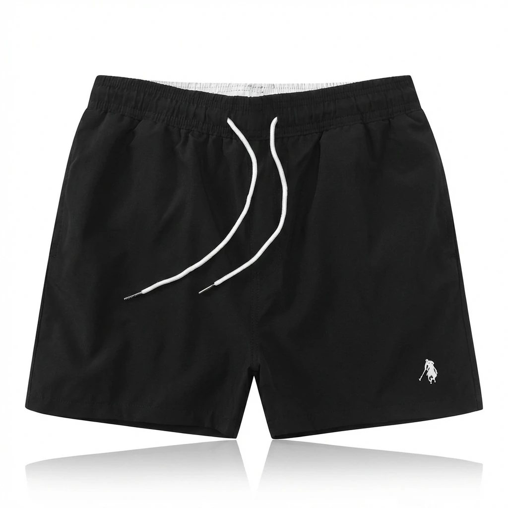Classic and simple style black shorts of Ralph Lauren