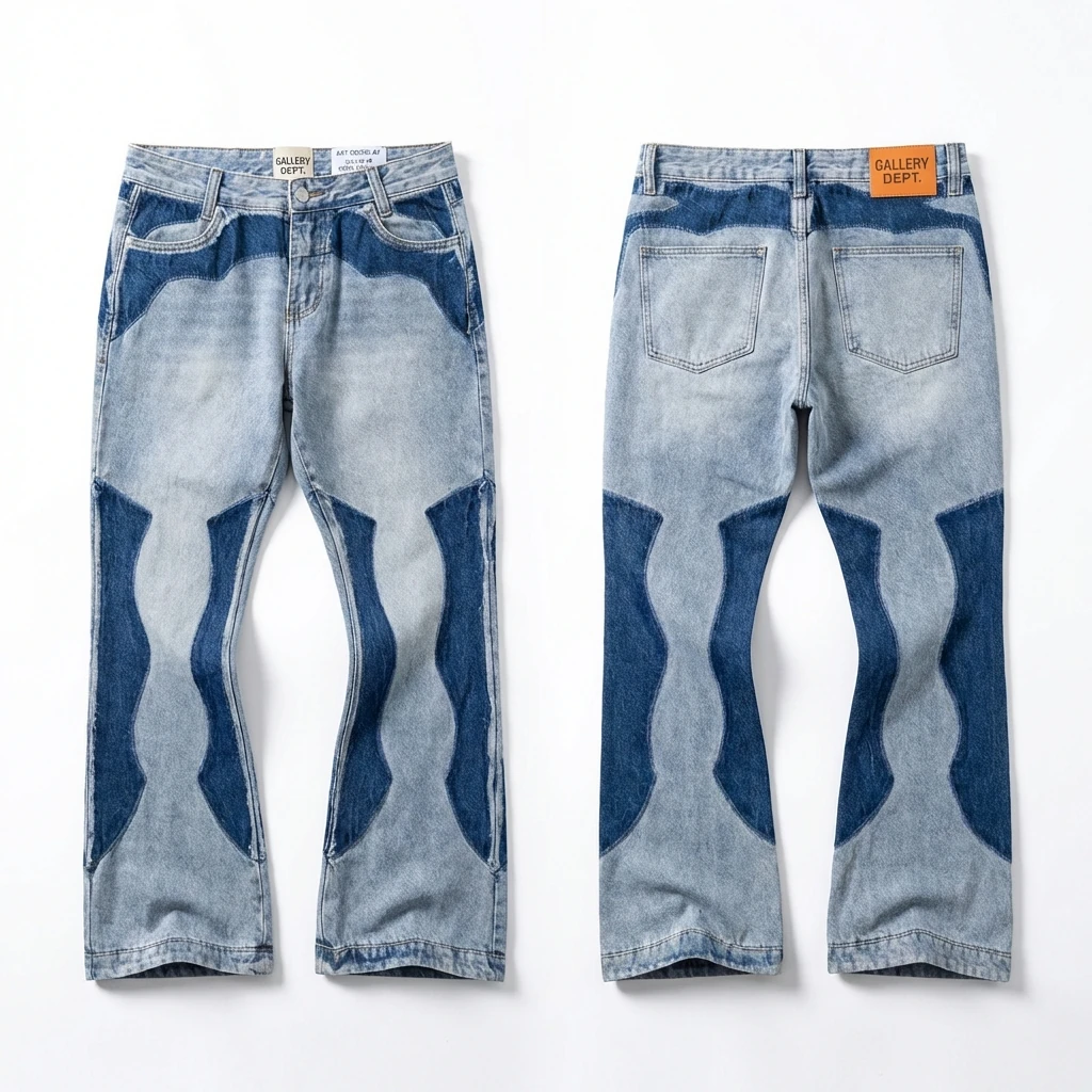 Gallery Dept. patchwork and color - blocking jeans