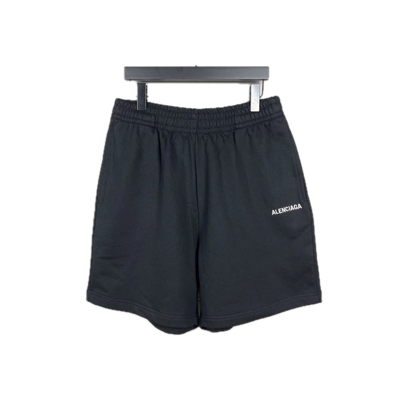 Balenciaga minimalist black shorts
