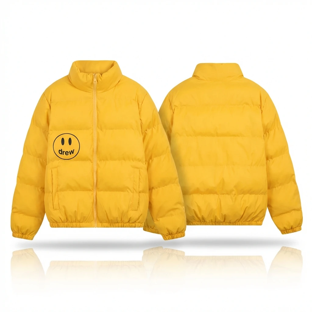 DREW Smiley Casual Style Yellow Coat