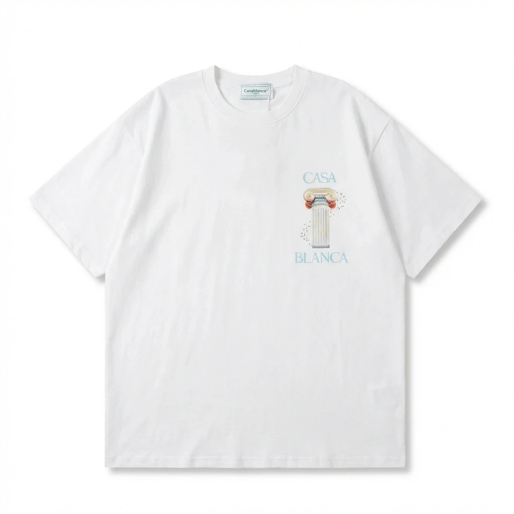 Casablanca Greek column style white T-shirt