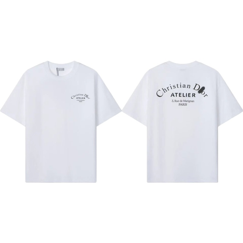 Dior Atelier Minimalist Style White T-Shirt